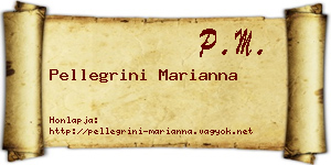 Pellegrini Marianna névjegykártya